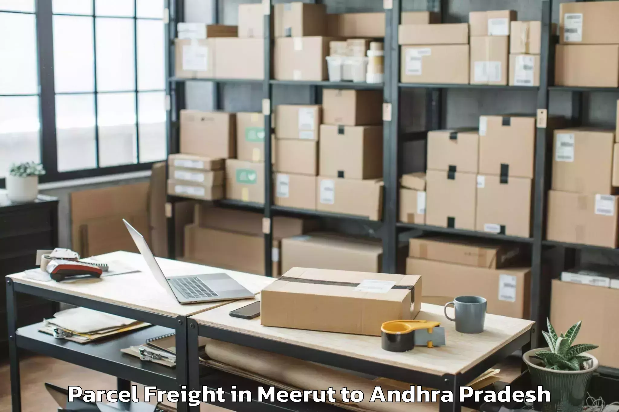 Meerut to Lingapalem Parcel Freight Booking